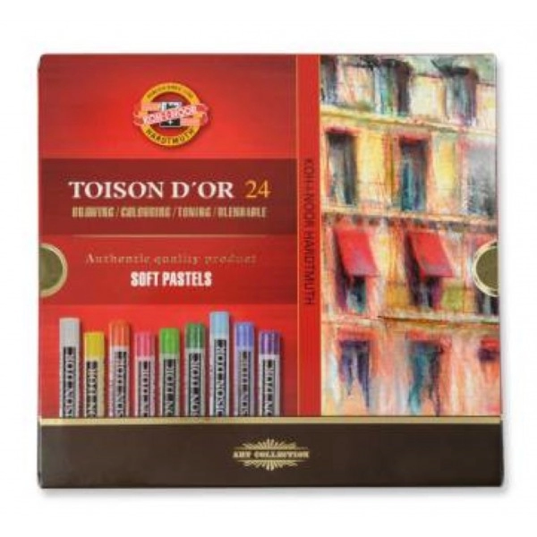 Een Toison d'Or pastels set 24 stuks Koh-I-Noor koop je bij Terpen Tijn